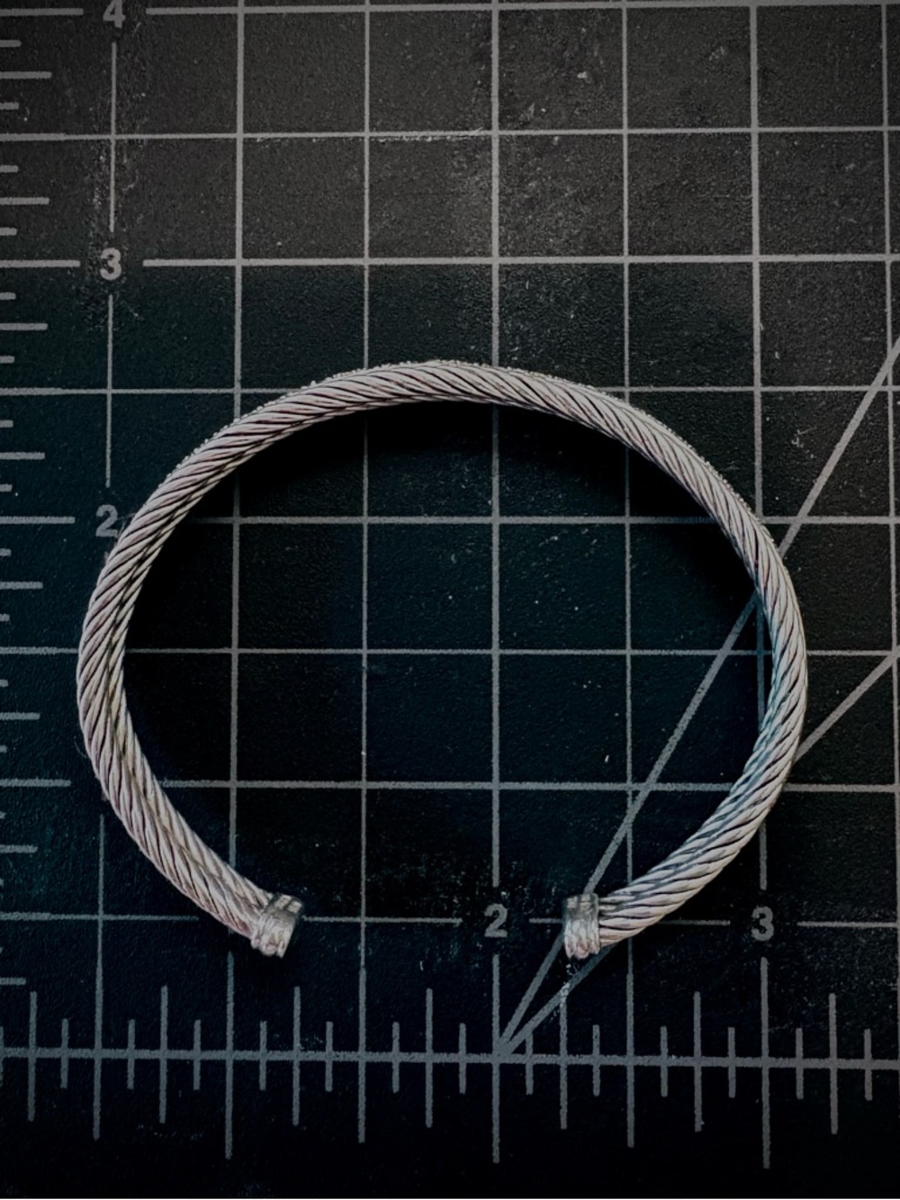 David Yurman Multi-Row Cable Bracelet with Pavé diamonds - Picture 2 of 3